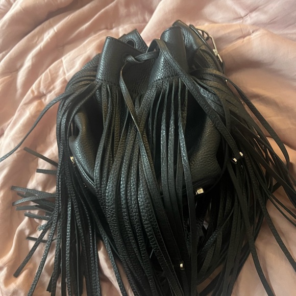 Bally leather fringe bucket bag - Picture 3 of 4